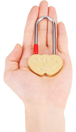 0 2 Peças Candado Amor Candado Deseo Del Corazón Para