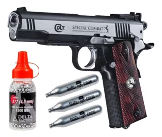 Pistola Co2 Corredera M Umarex Colt Special Combat 4,5 + Kit