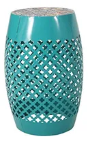 Comprar Mesa Auxiliar Encaje Tapa Azulejo Color Verde Azulado