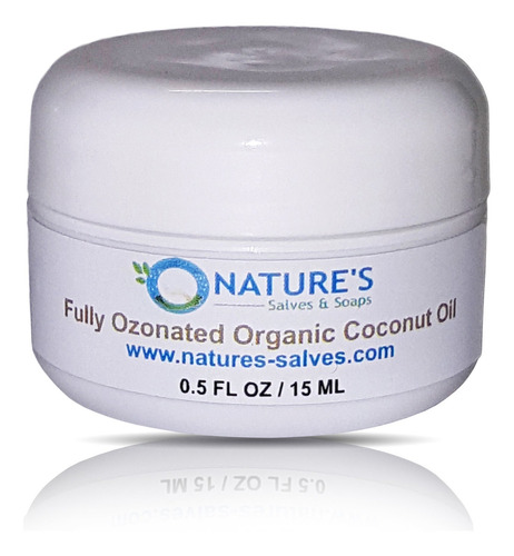 Ozonated 100% Organic Cold Pressed Unrefined Coconut Oil 1/2