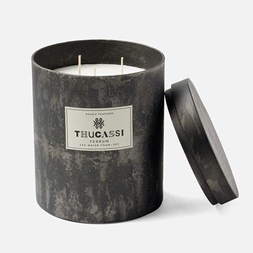 Thucassi Ferrum Candle Aroma Espuma Agua Mar 58oz Lata Negra