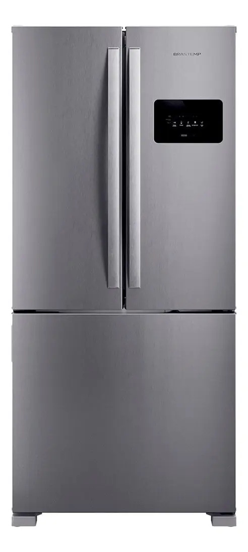 Geladeira Bro85mk 559L Frost Free French Door Brastemp Inox