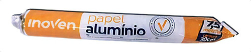 Papel Folha Alumínio 7,5metros X 45cm Rolo Bobina Inoven