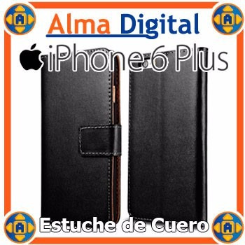 Imagen 1 de 5 de Estuche Cuero iPhone 6 Plus Funda Forro Protector Libreta 