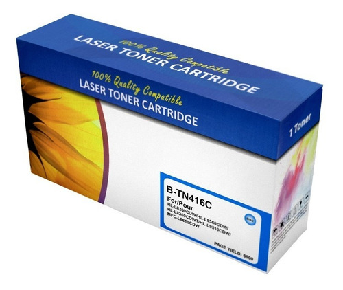 Imagen 3 de 6 de Pack 4 Tóner Tn-416 Compatible Colores Bk/m/c/y