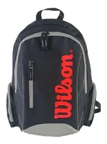 Comprar Mochila Tenis Wilson Advantage Color Negro \u002F Rojo Para Raqueta Raquetera Backpack Tenis Correas Ajustables Capacidad Dos Raquetas