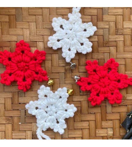 Colgantes Decorativos De Copos De Nieve Con Temática Navideñ