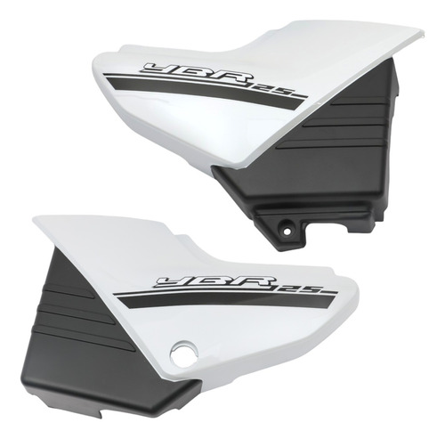 Juego Cubiertas Laterales Para Yamaha Ybr125 Blanco Mtc