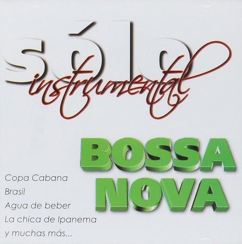 Solo Instrumental - Bossa Nova - Cd - Nuevo