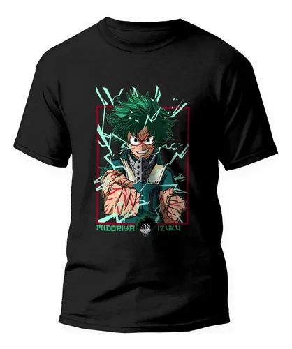 Camisa de boku no hero academia hotsell