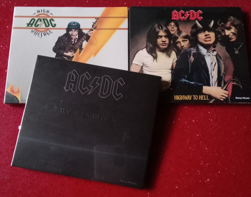 Lote 3 Cd Ac/dc High, Highway To Hell Y Back In Black Nuevos