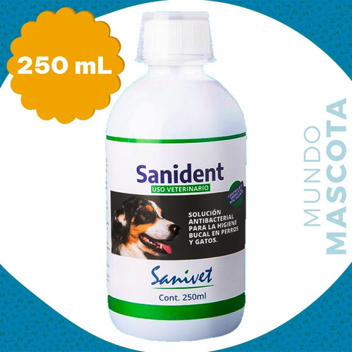 Sanident Solución Enjuague Bucal Antibacterial Perro Y Gato
