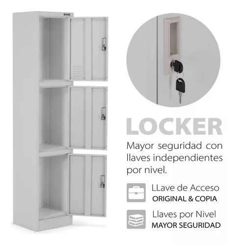 Segunda imagen para búsqueda de locker 3 puertas