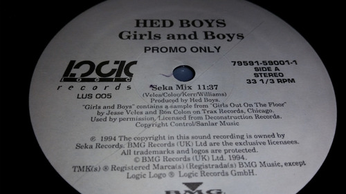 Hed Boys Girls And Boys Vinilo Maxi Promo Usa 1994