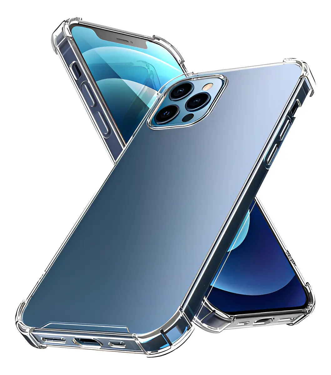 Capa Silicone Transparente p/ iPhone 15 Pro Max c/ Proteção Câmera