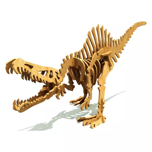 Dinossauro Dimeterodon p/ montar, Quebra-Cabeça 3D, 30 peças, Brinquedo e  decoração MDF