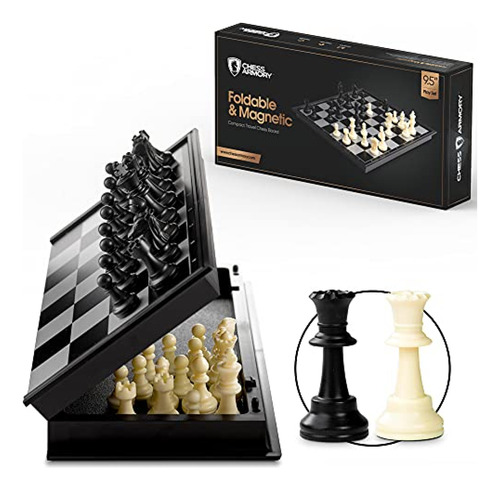 Ajedrez Chess Armory Travel Set 9.5  X 9.5  - Mini Para Niño