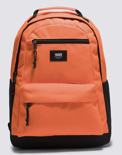 Mochila Vans Starle Cordura Verde Color Naranja Diseño De La Tela Liso
