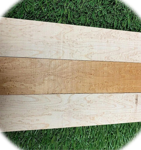 3 Pack Lumber Boards 3/8x2x12 Maple Bird's-eye Diy Craft