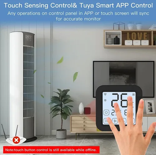 Control remoto IR Inteligente con pantalla y botones de termostato para  aire acondicionado, minisplit o climas, WiFi TUYA / SMARTLIFE, montaje en  pared o sobremesa - Mi casa inteligente