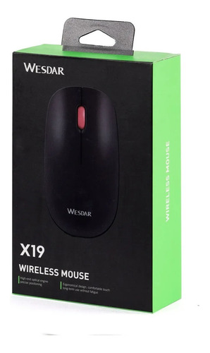 Imagen 1 de 3 de Mouse Wireless X19 Negro Generico 