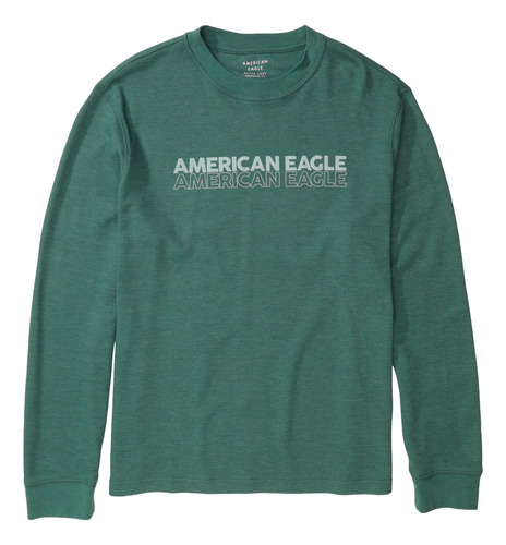 Playera American Eagle Casual Con Manga Larga Para Hombre 