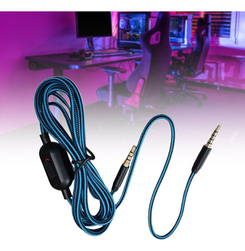 Cable De Auriculares Para Juegos Cable De Auriculares Azul