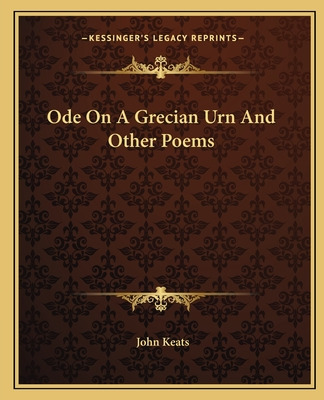 Libro Ode On A Grecian Urn And Other Poems - Keats, John