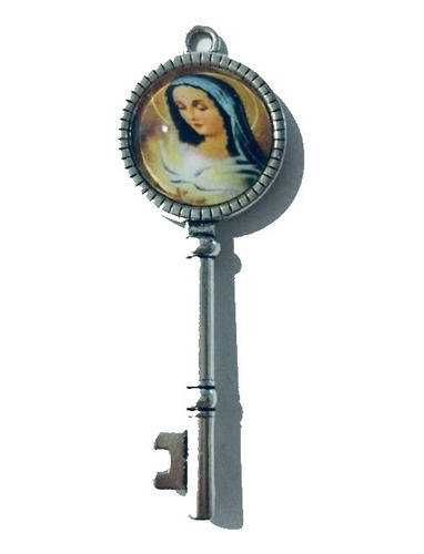 3 Dije Virgen De La Encarnacion (kr85) Forma De Llave