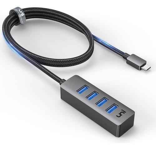 Cable Largo Usb C A Usb Hub De 4 Pies, Delgado Tipo C 3.0