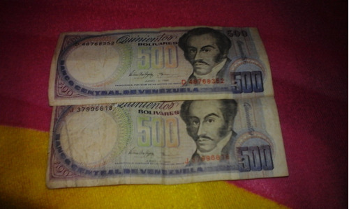 Billetes De 500 Bolivares De Coleccion, 5 De Junio De 1995