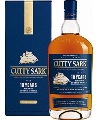 Imagen 1 de 4 de Whisky Cutty Sark 18 Años 700ml 43% Vol En Estuche