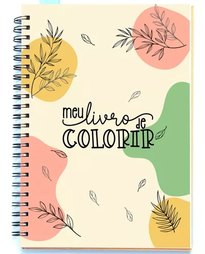 Caderno De Desenho Anti- Estresse Para Colorir Adultos