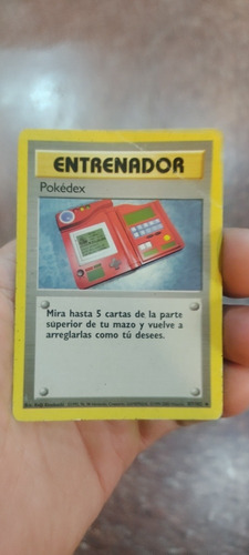 Carta Pokemon Entrenador Pokedex 