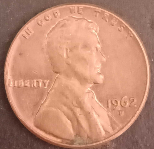 Moneda Antigua Coleccion $0.01  Penny Lincoln,1962,$ 500.00 