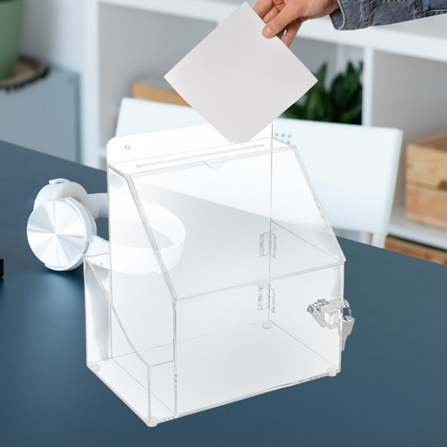 Cadera De Recolección Box De Donación Acrílico Con Caja