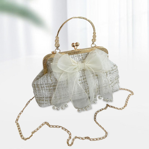 / Bolsos De Mano Tipo Cartera Con Lazo De Satén For Fiestas
