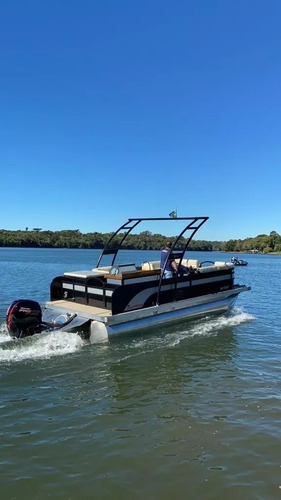 Lancha Pontoon F Boat 7500 Com Motor Mercury 150 Hp Pro Xs