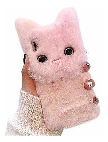 Sgvahy Funda Para iPhone XR Funda Fluffy Cat 3d Tptta