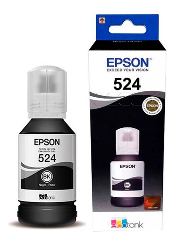 Tinta Epson 524 Negro L6490,l15150,l15160 T524120