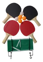 Comprar Set De Ping Pong Economico 4 Paletas 5 Pelotitas Y Red