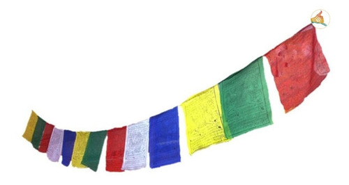 Imagen 3 de 3 de Bandera Tibetana 1.80 Mt De Largo / Lamanoworld