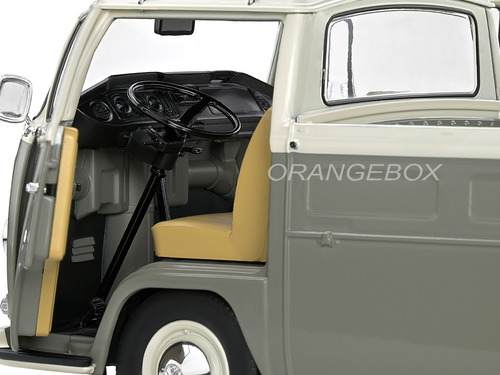 Miniatura Volkswagen Kombi T2 Pick-up 1968 Cinza 1:18 Solido