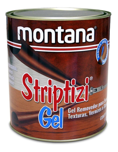 Removedor Tintas Verniz Texturas 900ml Striptizi Gel Montana