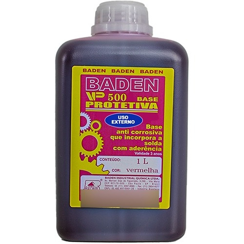 Verniz Anti Oxidante Protet Exter Vermelho 1l Vp500 Baden