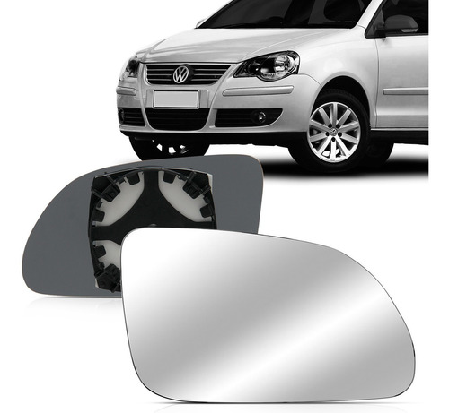 Lente Espelho Retrovisor Polo 2007 2008 2009 2010 2011