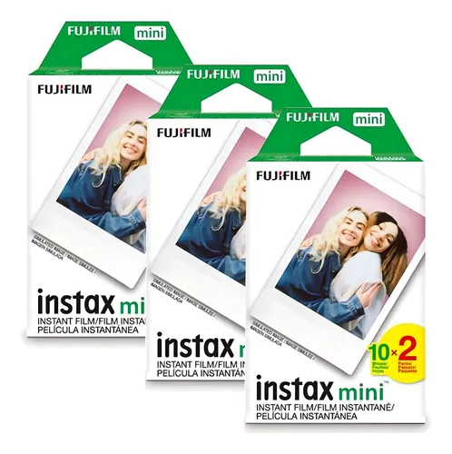 Fujifilm Instax Mini Película Instantánea (3 Paquetes Dobles, 60 Imágenes En Total), Versión Internacional