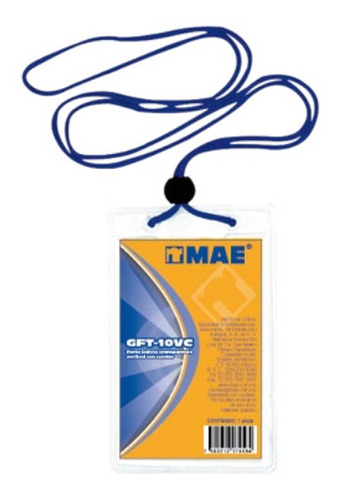 Porta Gafete Trans Mae Ver Gft-10vc X C/30