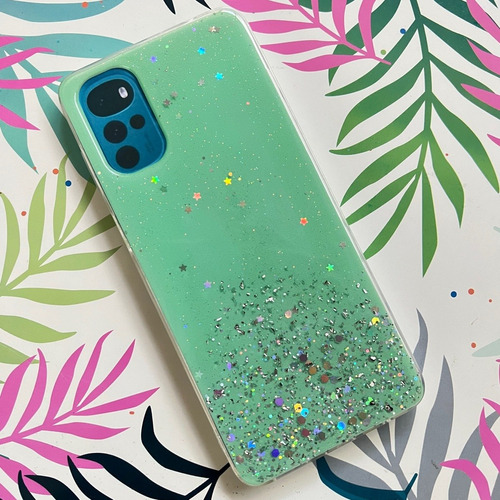 Funda Tpu Con Brillito Para Motorola Moto G22