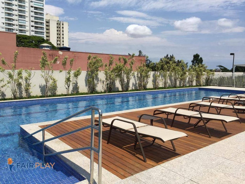 Apartamento Studio 36m Semi-mobiliado Com Lazer Completo No Alto Da Boa Vista - Ap6006